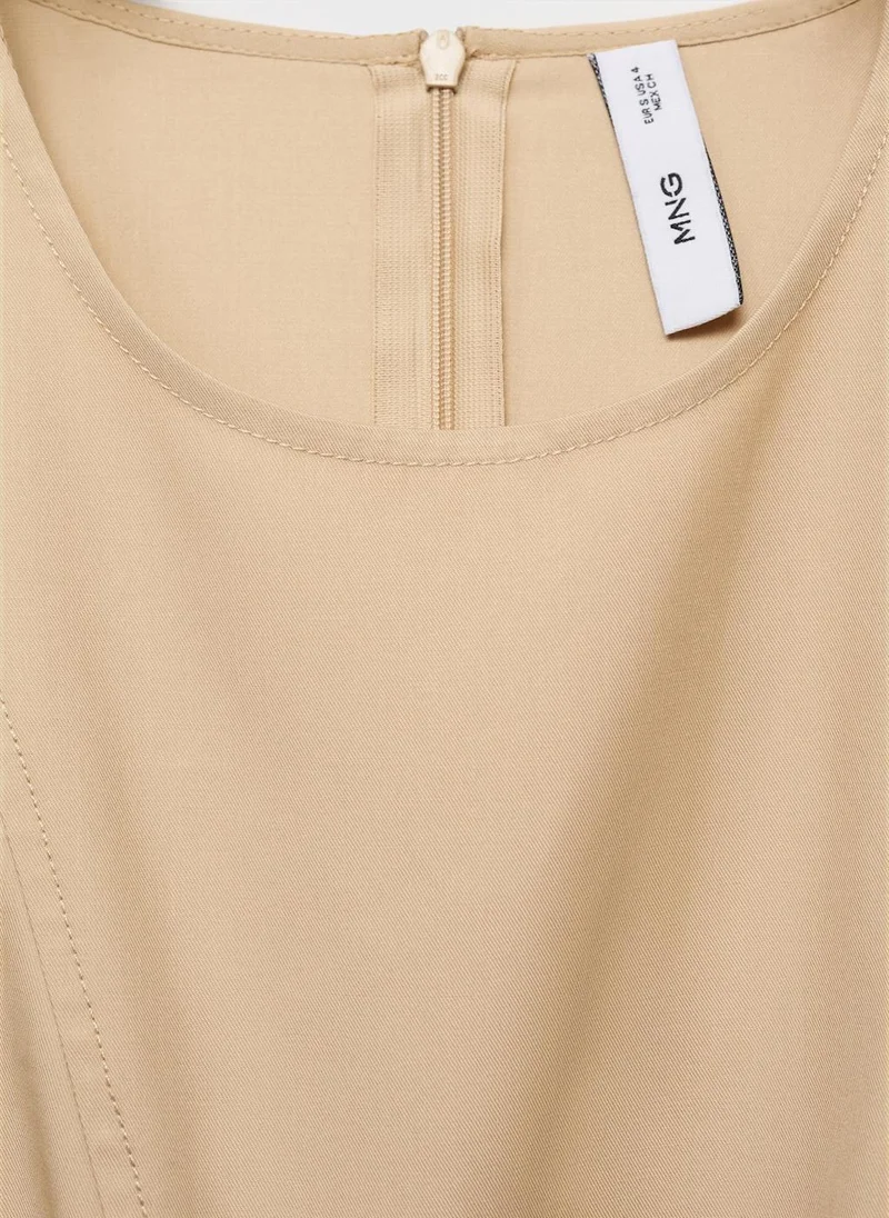 MANGO asymmetric hem dress